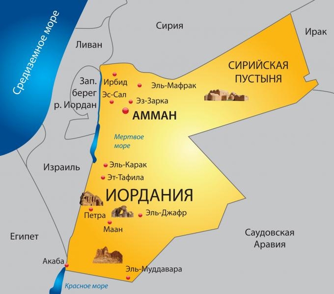 karta iordanii
