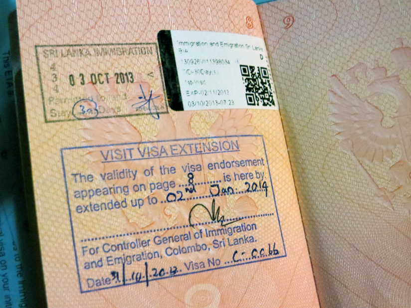 visa shri lanka
